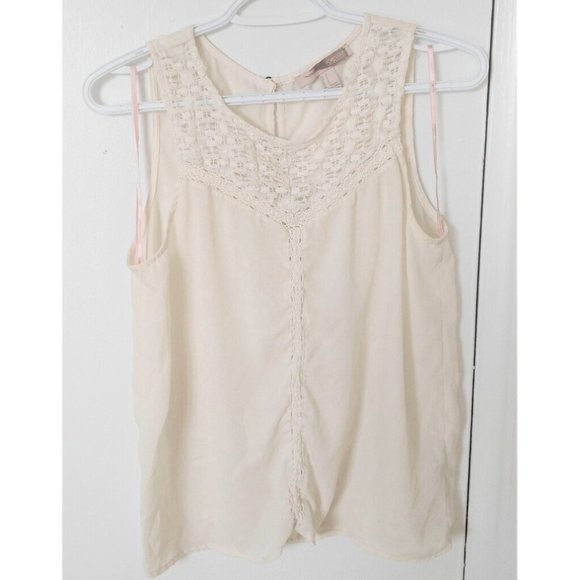 Forever 21 Contemporary Sheer Crochet Blouse - Picture 1 of 3